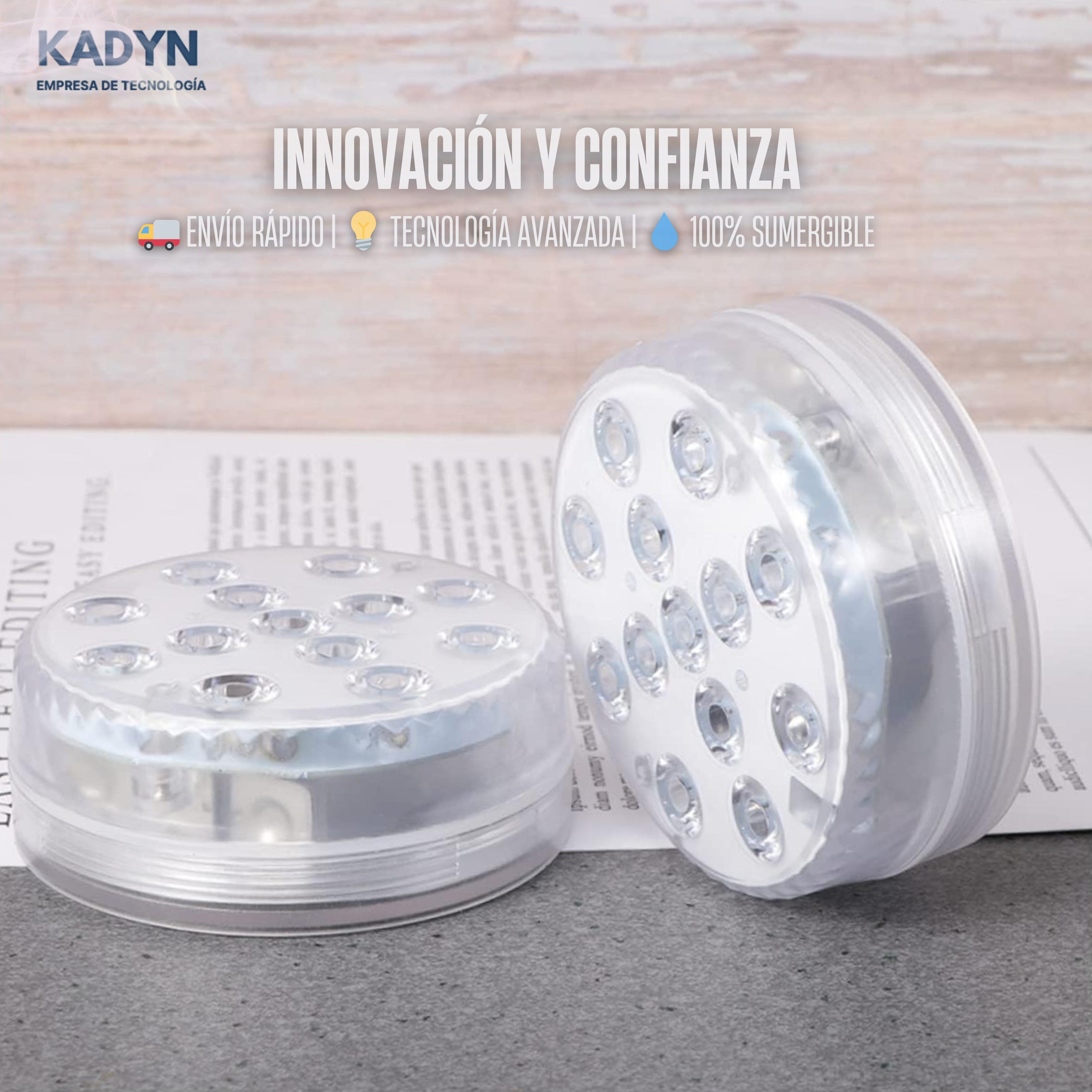 AquaGlow™ Luz led resistente al agua / ¡NUEVA OFERTA LIMITADA! 🌎