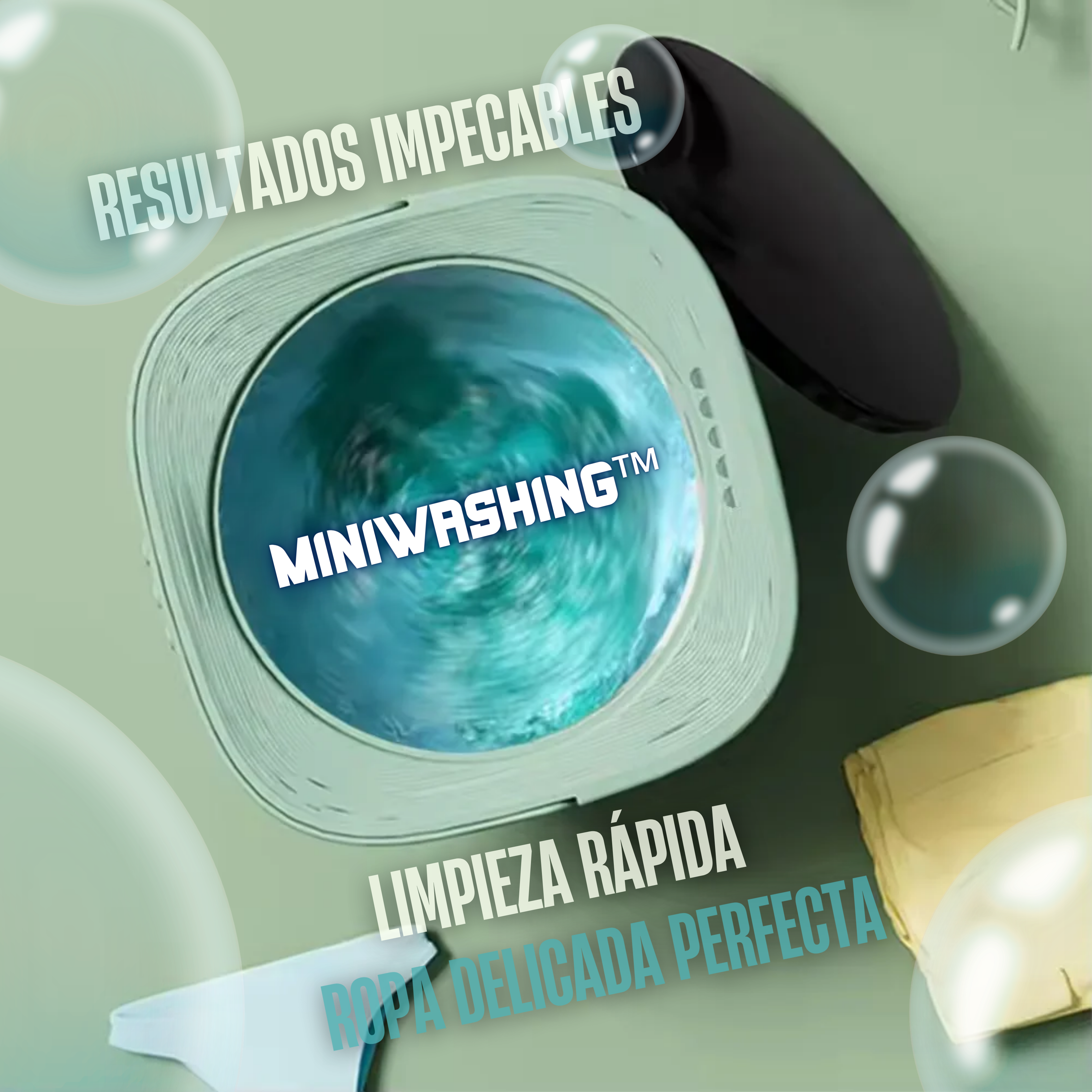 MiniWashing™ Green Triple Acción – Para Ropa Pequeña / ¡NUEVA OFERTA LIMITADA!